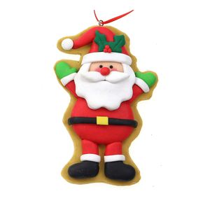 Kersthanger/kerstornament -kerstman -1x st- kunststof - 11 cm