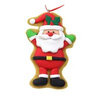 Kersthanger/kerstornament -kerstman -1x st- kunststof - 11 cm