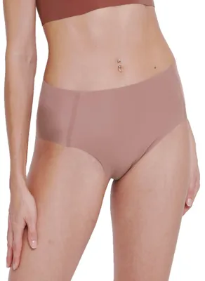 Zero Feel taille slip dames 2.0 - High waist - Hoge naadloze dames onderbroek - Katoenen kruisje - Schijnt niet door - Zwart - Huidskleur - Donkerblauw