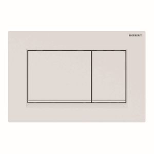 Bedieningsplaat Geberit Sigma 20-Square Toets Spoeling Easy-To-Clean Mat Wit