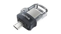 Sandisk Ultra Dual m3.0 USB flash drive 64 GB USB Type-A / Micro-USB 3.2 Gen 1 (3.1 Gen 1) Zwart, Zilver, Transparant Sandisk Ultra Dual m3.0 USB flash drive 64 GB USB Type-A / Micro-USB 3.2 Gen 1 (3.1 Gen 1) Zwart, Zilver, Transparant