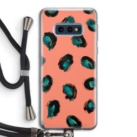 Pink Cheetah: Samsung Galaxy S10e Transparant Hoesje met koord