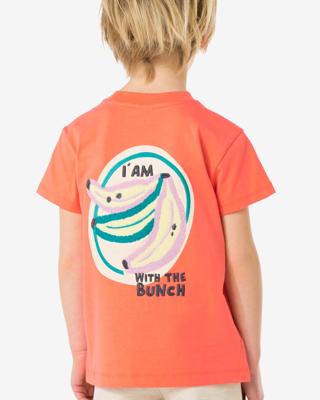 HEMA Kinder T-shirt fruit koraal (koraal)