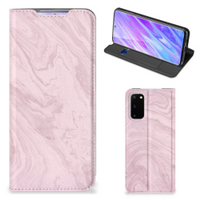 Samsung Galaxy S20 Standcase Marble Pink - Origineel Cadeau Vriendin