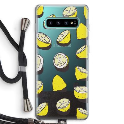 When Life Gives You Lemons...: Samsung Galaxy S10 Plus Transparant Hoesje met koord