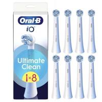 Spazzolini - ORAL-B - Ricariche iO Ultimate Clean - Confezione da 8 - Bianco