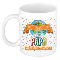 Naam mok papa Ayden - wit - de beste - keramiek - 300 ml - Vaderdag/verjaardag