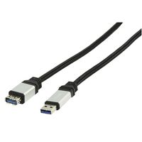 König USB 3.0 USB-kabel 1,8 m USB 3.2 Gen 1 (3.1 Gen 1) USB A Zwart - thumbnail