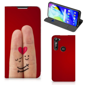 Motorola Moto G8 Power Hippe Standcase Liefde - Origineel Romantisch Cadeau