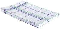 Handdoek Christelle, ft 50 x 70 cm, geruit, groen blauw, pak van 6 stuks