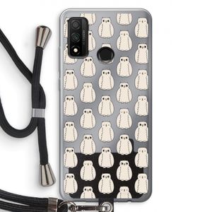 Uilen: Huawei P Smart (2020) Transparant Hoesje met koord