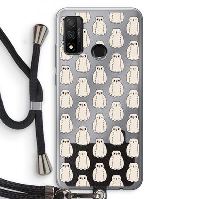 Uilen: Huawei P Smart (2020) Transparant Hoesje met koord