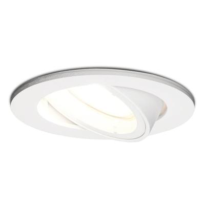 Dublin LED inbouwspot - 4 Watt 345 Lumen - 6500K Daglicht wit - GU10 - Dimbaar - Rond - Kantelbaar - IP20 waterdicht - Wit