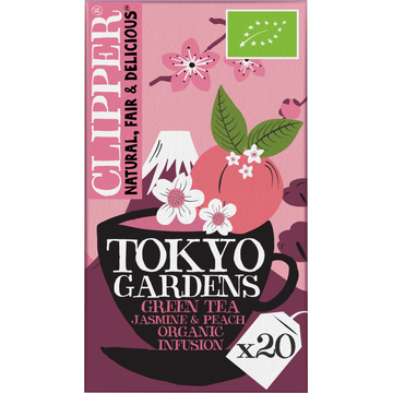Clipper Tokyo Gardens Green Tea Jasmine & Peach 20 Stuks 40 g bij Jumbo