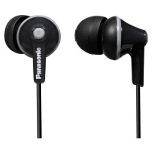 Panasonic RP-HJE125E-K hoofdtelefoon/headset Hoofdtelefoons Bedraad In-ear Muziek Zwart