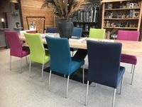 Set van 8 eetkamerstoelen - verschillende kleuren leer - Echt leer, Modern, ontdek de vele Leersoorten en Kleuren bij ShopX