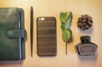 Man&Wood Ebony mobiele telefoon behuizingen 11,9 cm (4.7") Hoes Hout - thumbnail