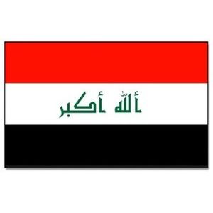Vlag Irak 90 x 150 cm feestartikelen