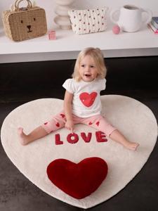 Effen geribbelde legging voor baby rozen