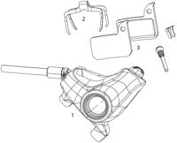 Sram schijfrem "s900" disc br. "s900" hydr.,right,rear br.