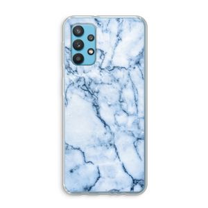 Blauw marmer: Samsung Galaxy A32 4G Transparant Hoesje