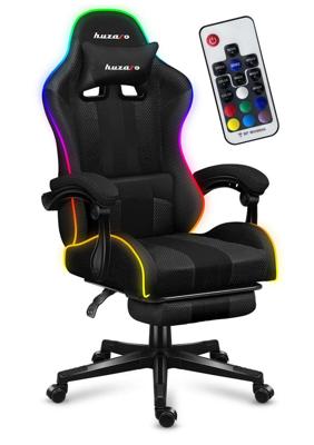 HUZARO FORCE 4.7 RGB MESH GAMING STOEL