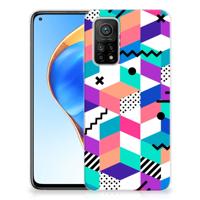 Xiaomi Mi 10T | 10T Pro | TPU Hoesje | Blokken Kleurrijk