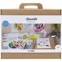 Creativ Company Starter hobbyset gouache, schilderijen, diverse kleuren, 1 doos