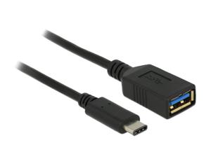 DeLOCK 65634 Adapter SuperSpeed USB (USB 3.1, Gen 1) USB TypeC male > USB Type A female 15 zwart