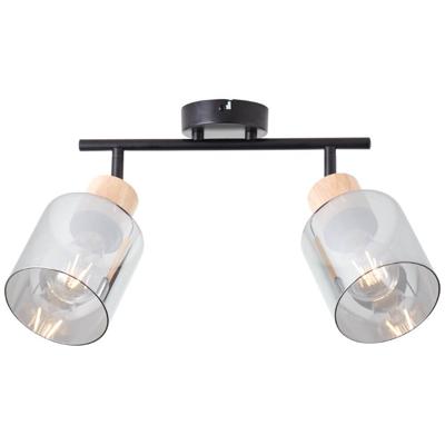 Brilliant PlafondlampWeald 2-lichts zwart - 99838/93