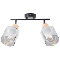 Brilliant PlafondlampWeald 2-lichts zwart - 99838/93