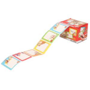 50x Sinterklaas cadeau stickers op rol - Kado naamstickers Sint thema - Labelstickers