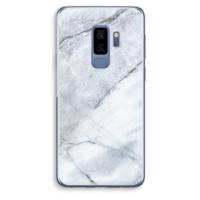 Witte marmer: Samsung Galaxy S9 Plus Transparant Hoesje
