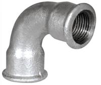 Kirchhoff Bocht van smeedbaar ijzer 90°, verzinkt, 3/4"IT, (2a) - 989682055
