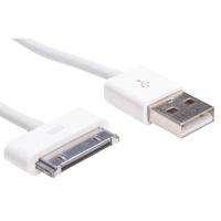Akyga AK-USB-08 USB-kabel 1 m USB 2.0 USB A Micro-USB B/Lightning/Apple 30-pin Wit