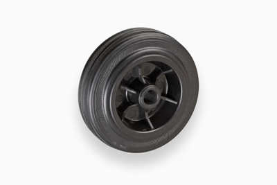 Metafranc Wiel Rubber 100Mm Pvc Zw W - WU0810060 Metafranc Wiel Rubber 100Mm Pvc Zw W - WU0810060