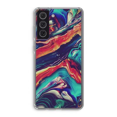 Chameleon Sun: Samsung Galaxy S21 FE Transparant Hoesje