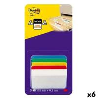Set plakbriefjes Post-it Index Multicolour 51 x 38 mm (6 Stuks)