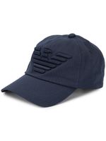 Emporio Armani casquette à logo brodé - Bleu - thumbnail