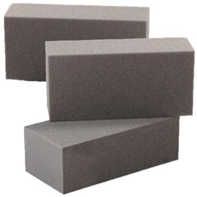 Rayher steekschuim/oase - 3x - Rechthoekig - grijs - 23 x 11 x 7 cm - bloemisten steekschuim