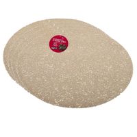 Set van 4x stuks ronde Placemats goud met diameter 40 cm