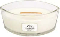 WoodWick ellipse candle white teak
