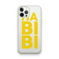 Habibi Blue: iPhone 12 Pro Transparant Hoesje