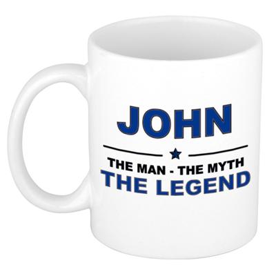 John cadeau mok - man myth legend - naam koffiemok - 300 ml - collega - vaderdag John cadeau mok - man myth legend - naam koffiemok - 300 ml - collega - vaderdag