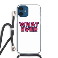 Whatever: iPhone 12 Transparant Hoesje met koord