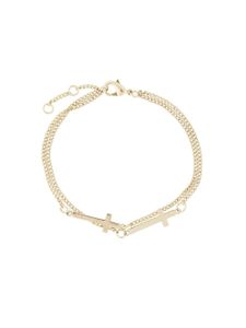 DSQUARED2 double cross bracelet - Métallisé