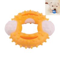 Huisdier hond bal kauwen huisdier puppy tandjes schoon bijten Toy grappige interactieve duurzame training bal (geel)