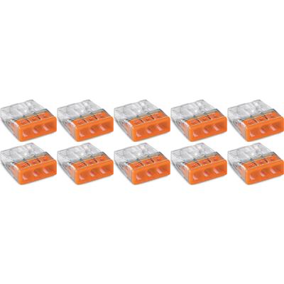 WAGO - Lasklem - 3 Polig - 0.5-2.5mm2 - Oranje - 10 Stuks