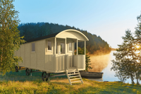 Tuindeco Jimmy Circuswagen met veranda 840x240 cm- - Hout- Tuindeco