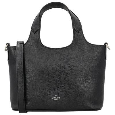 Charm London Handtas/Schoudertas 2 Vaks Washington Zwart